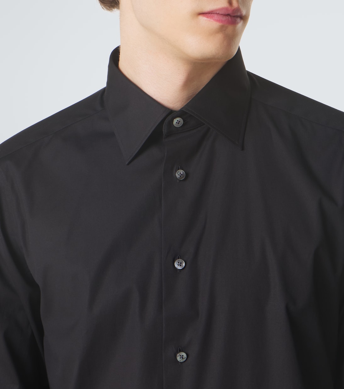 Cotton-blend poplin shirt | Zegna
