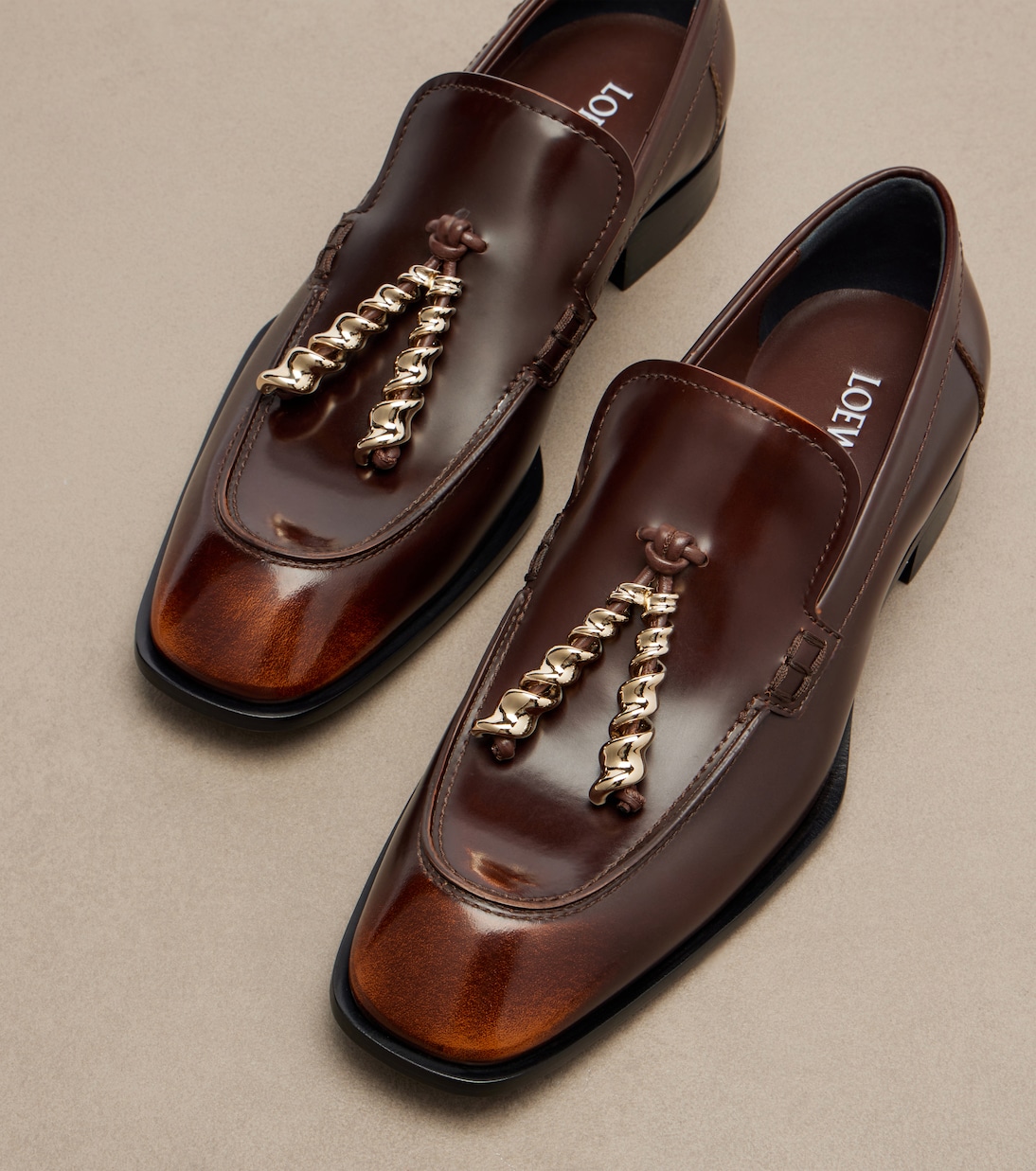 Mocassini in pelle con decorazione | Loewe