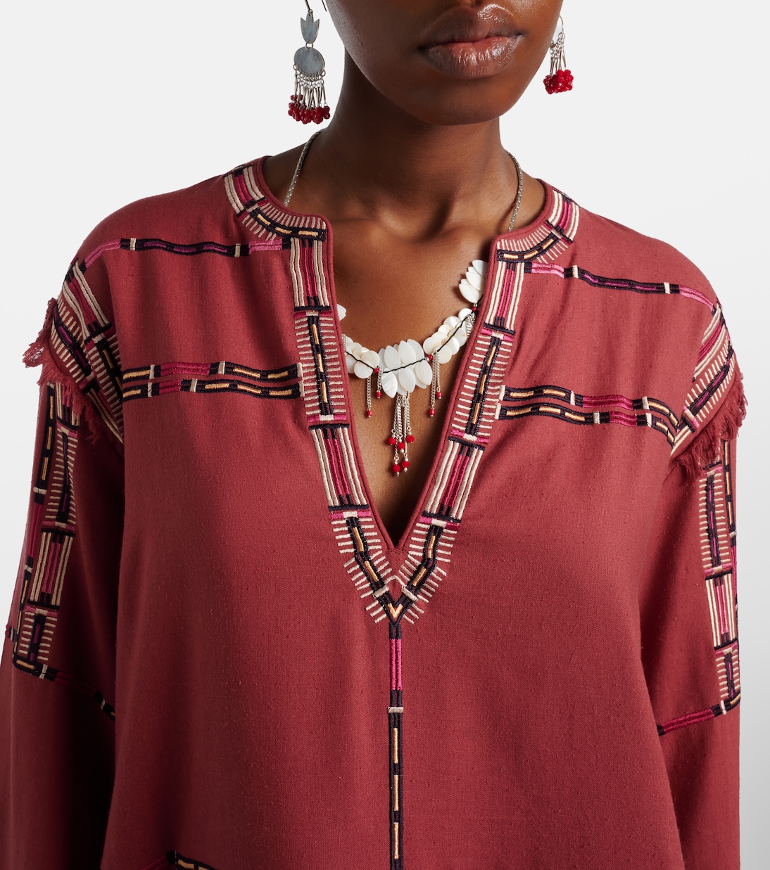 Freya embroidered silk tunic | Isabel Marant