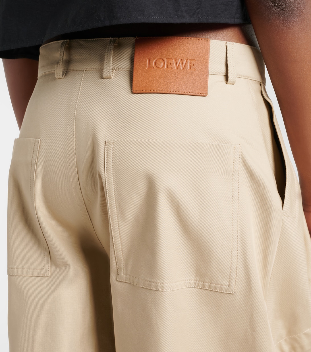 Paula's Ibiza cotton wide-leg pants | Loewe