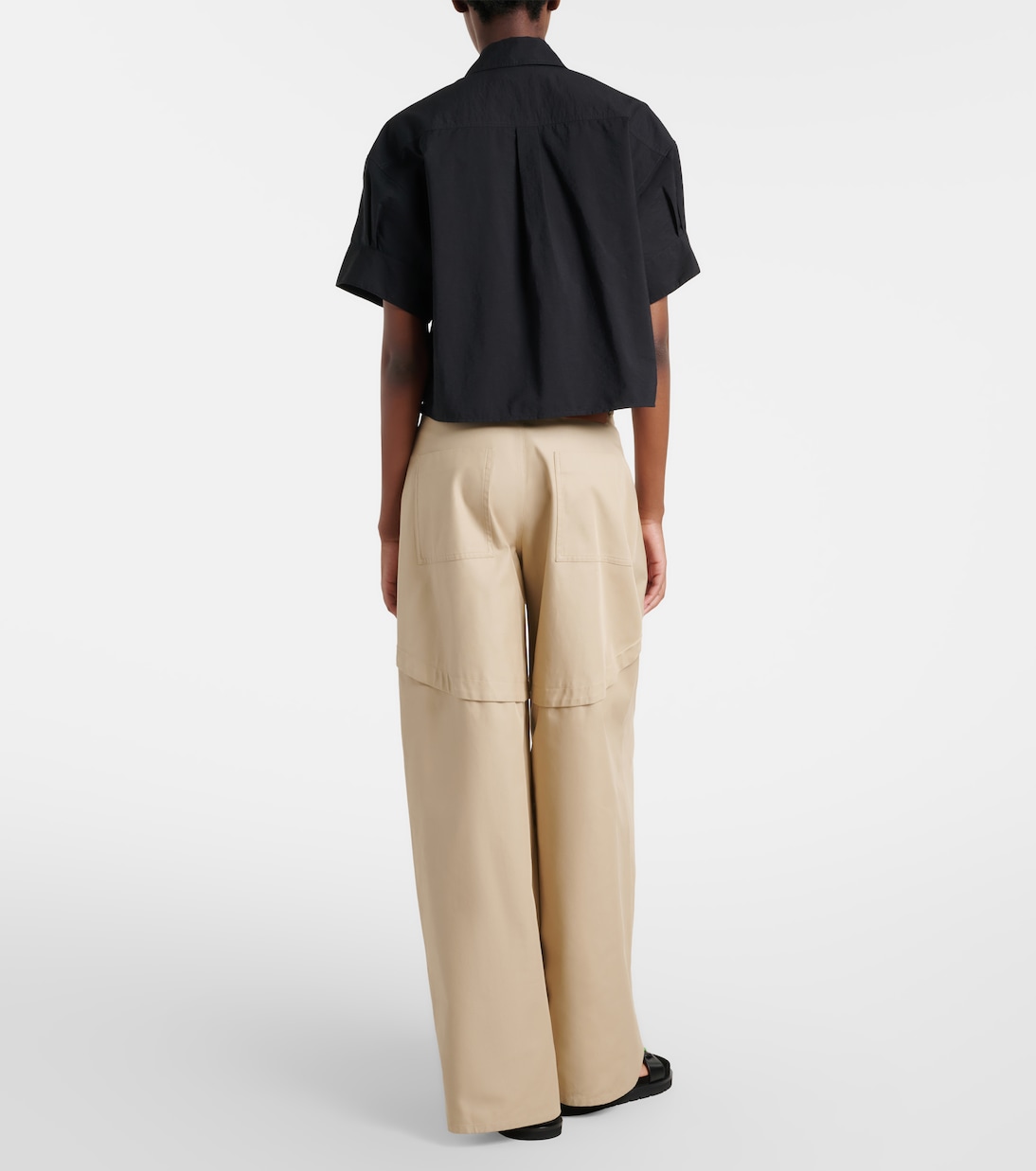 Paula's Ibiza cotton wide-leg pants | Loewe