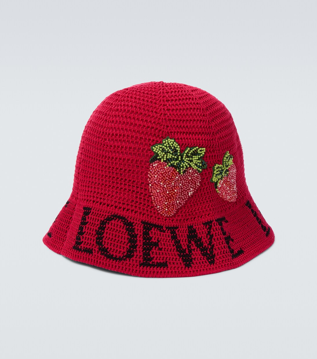 Gorro de pescador Strawberry con cuentas | Loewe