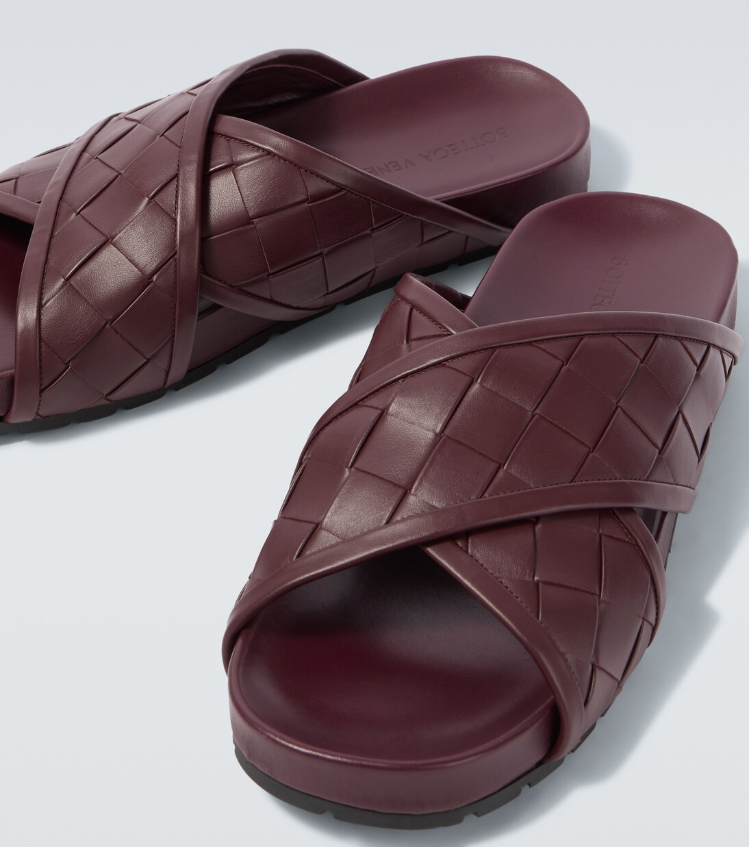 Tarik Intrecciato leather slides | Bottega Veneta