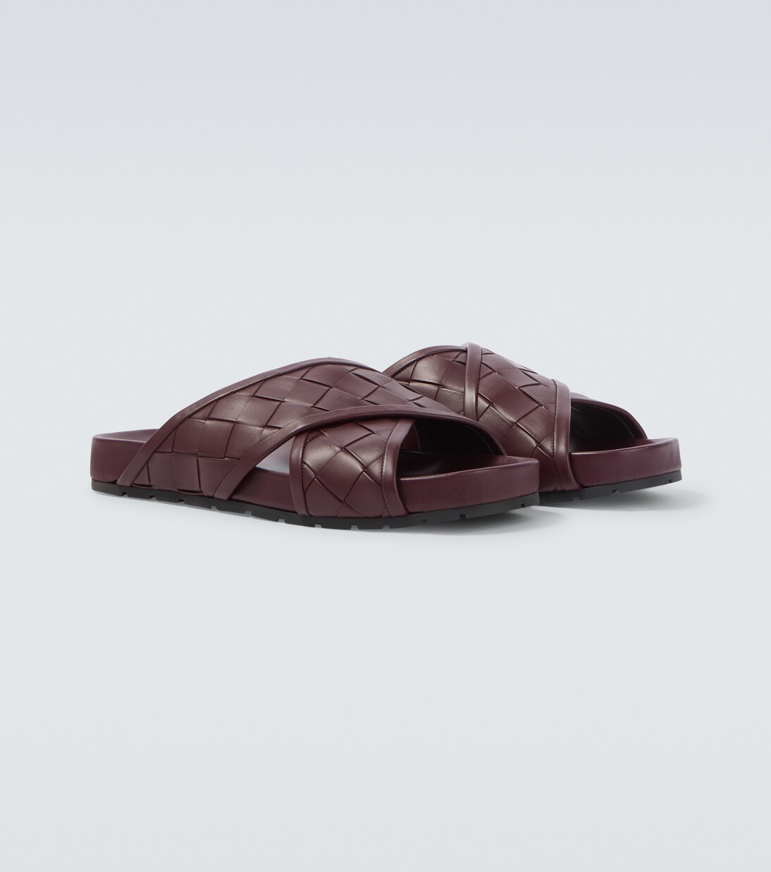 Tarik Intrecciato leather slides | Bottega Veneta