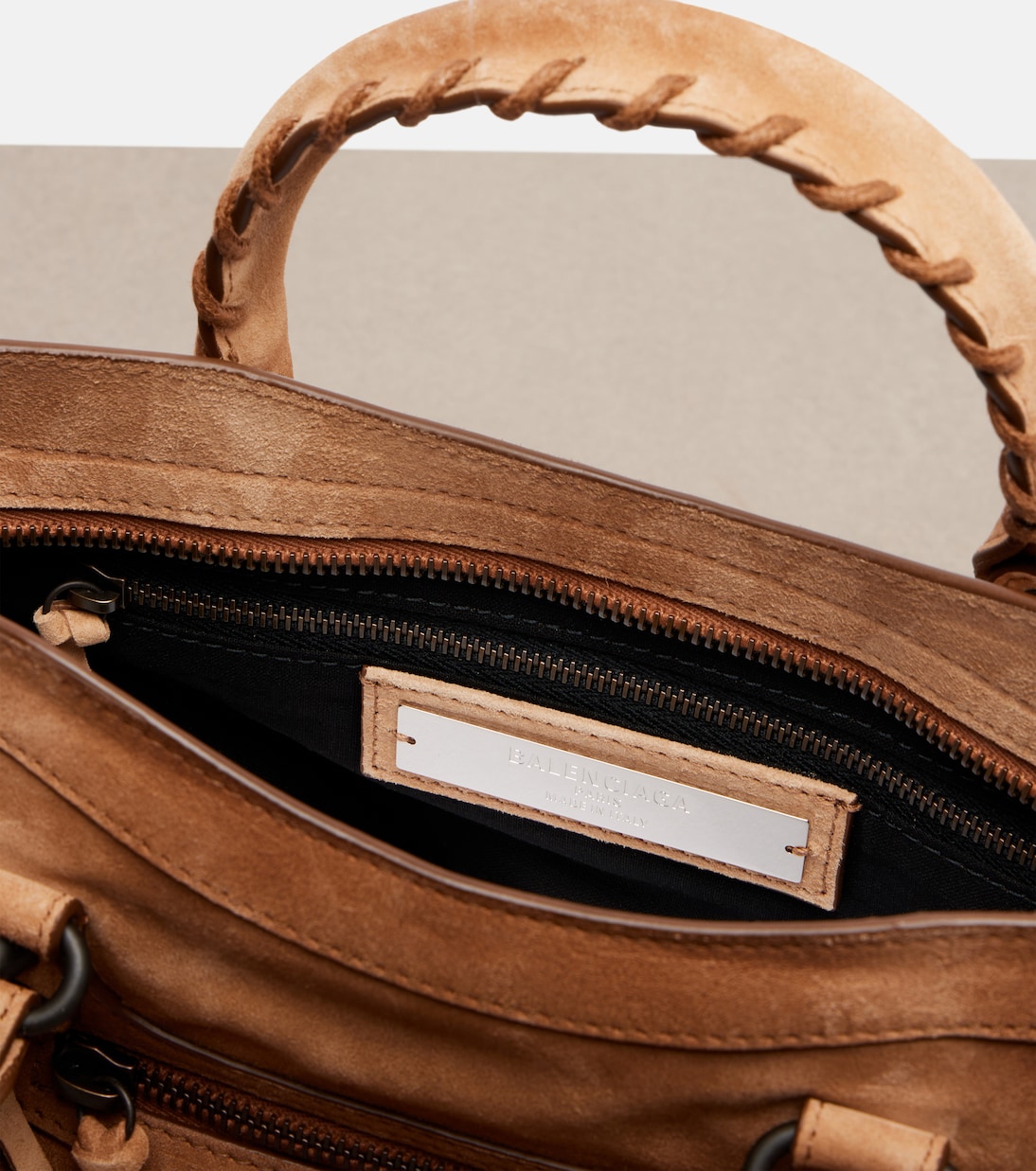 Tote Le City Small aus Veloursleder | Balenciaga