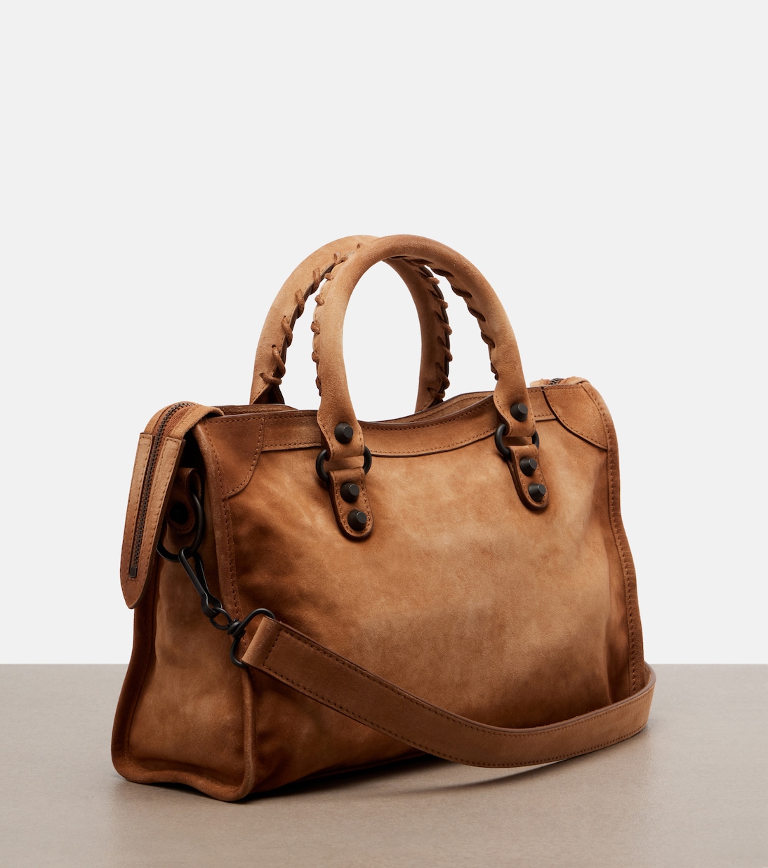 Tote Le City Small aus Veloursleder | Balenciaga