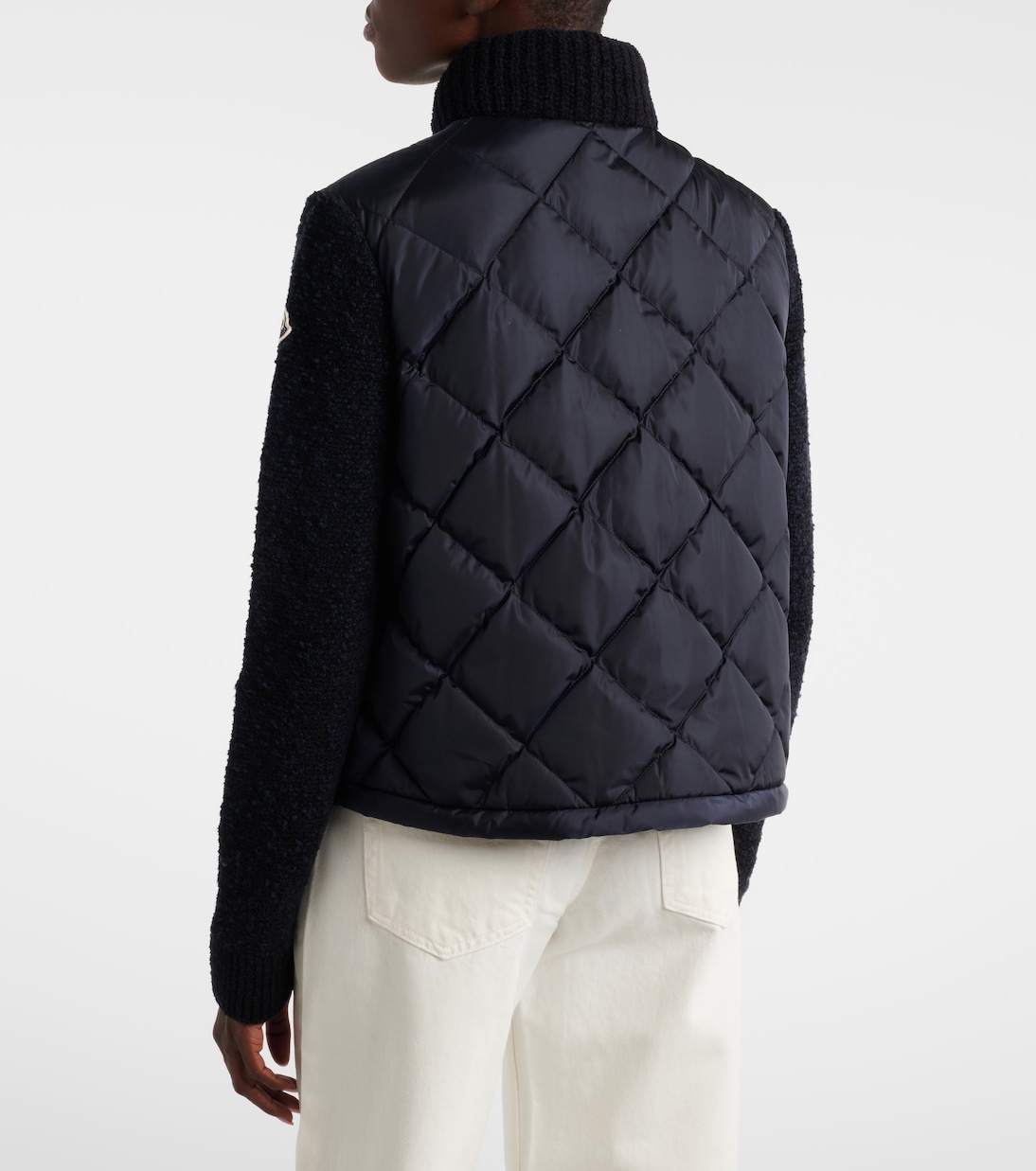 Down-paneled cotton-blend cardigan  | Moncler