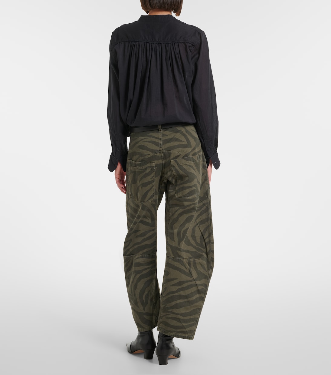 Shon cropped barrel-leg jeans | Nili Lotan
