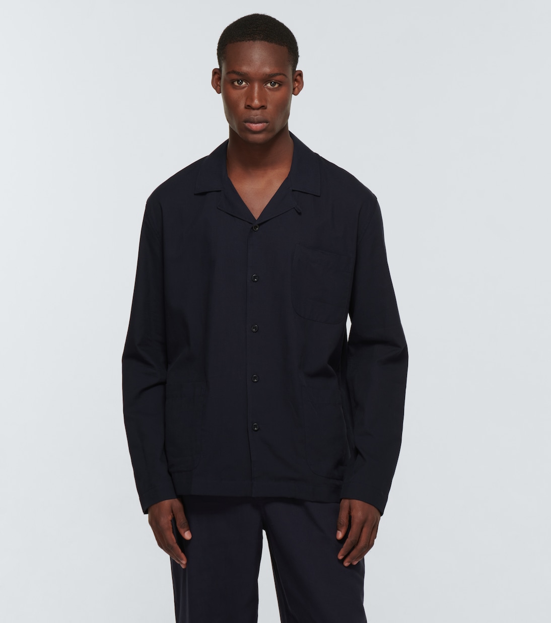 Camisa de pijama de algodón | Sunspel