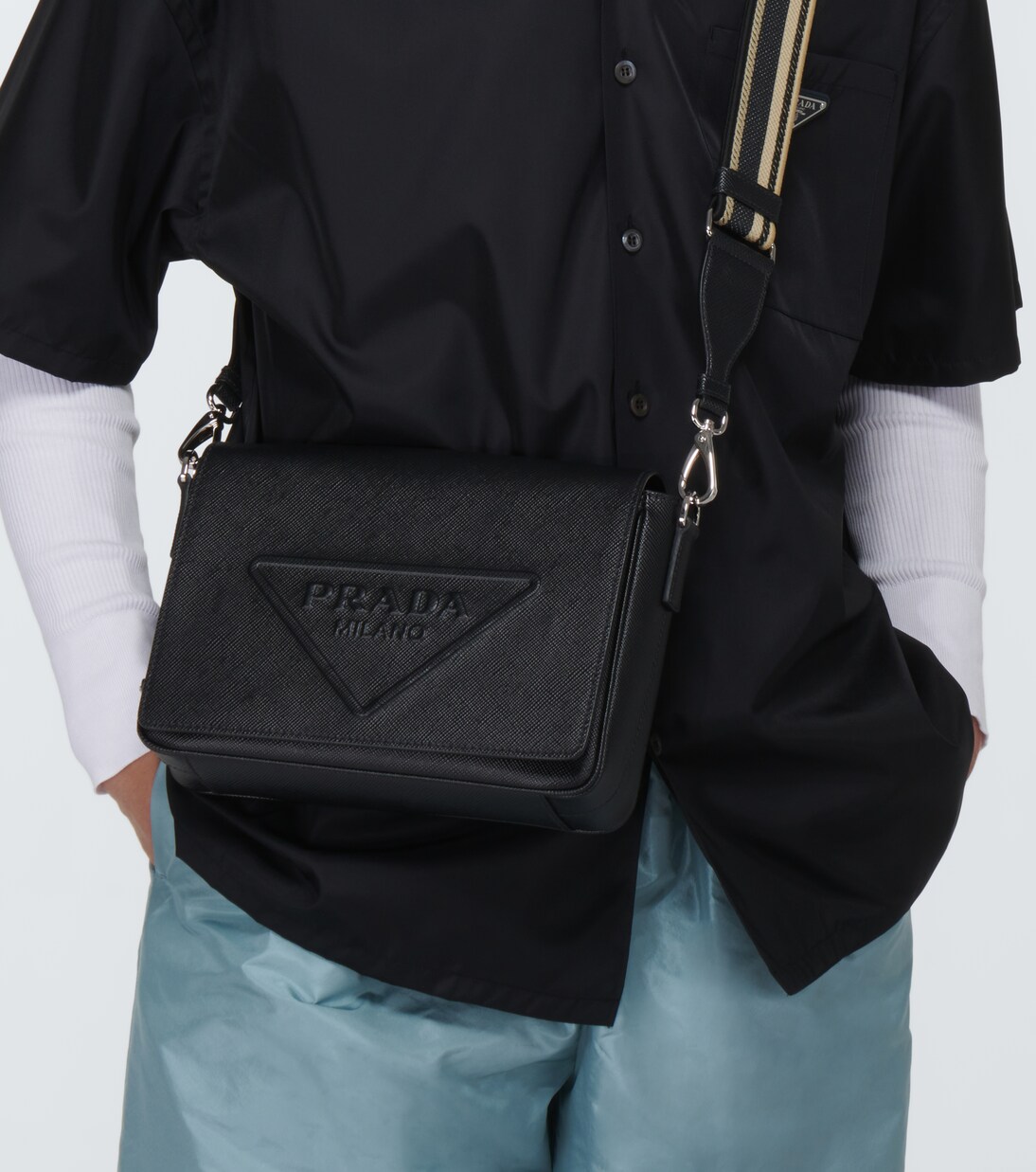 Saffiano leather shoulder bag | Prada