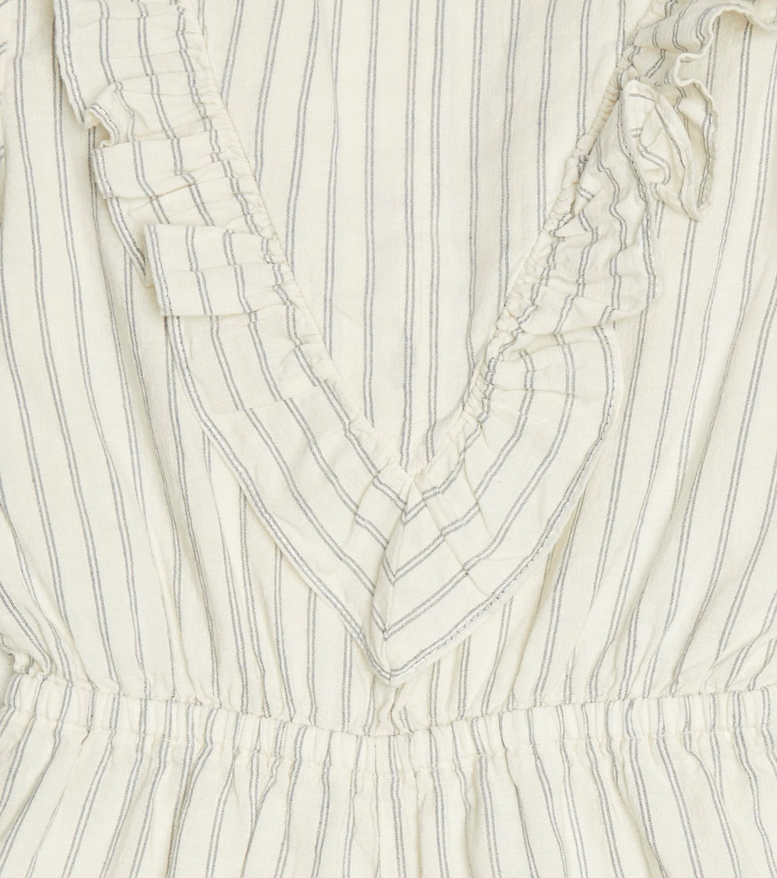 Classic cotton and linen striped playsuit | The New Society