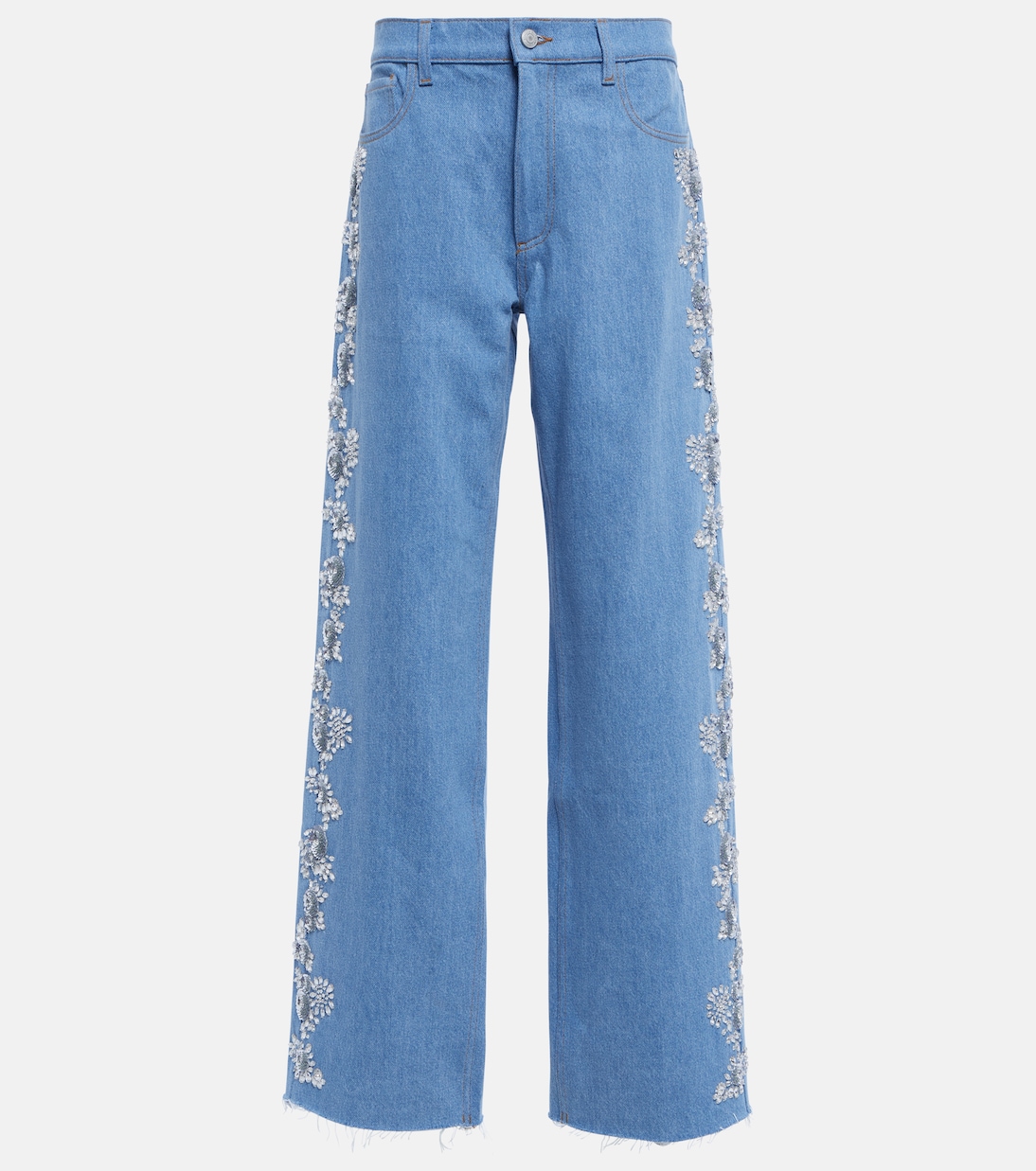 Bestickte Wide-Leg Jeans | Magda Butrym