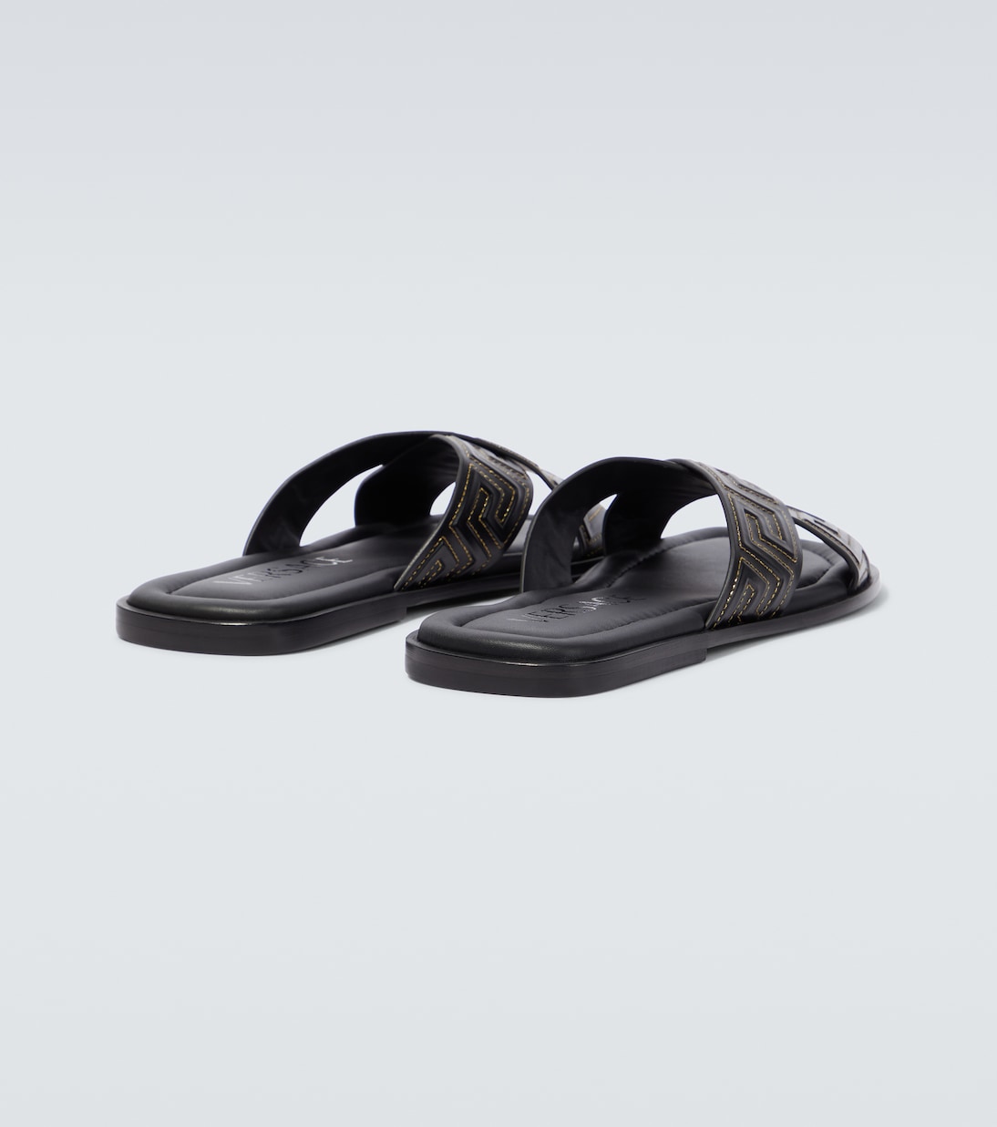 Greca leather slides | Versace