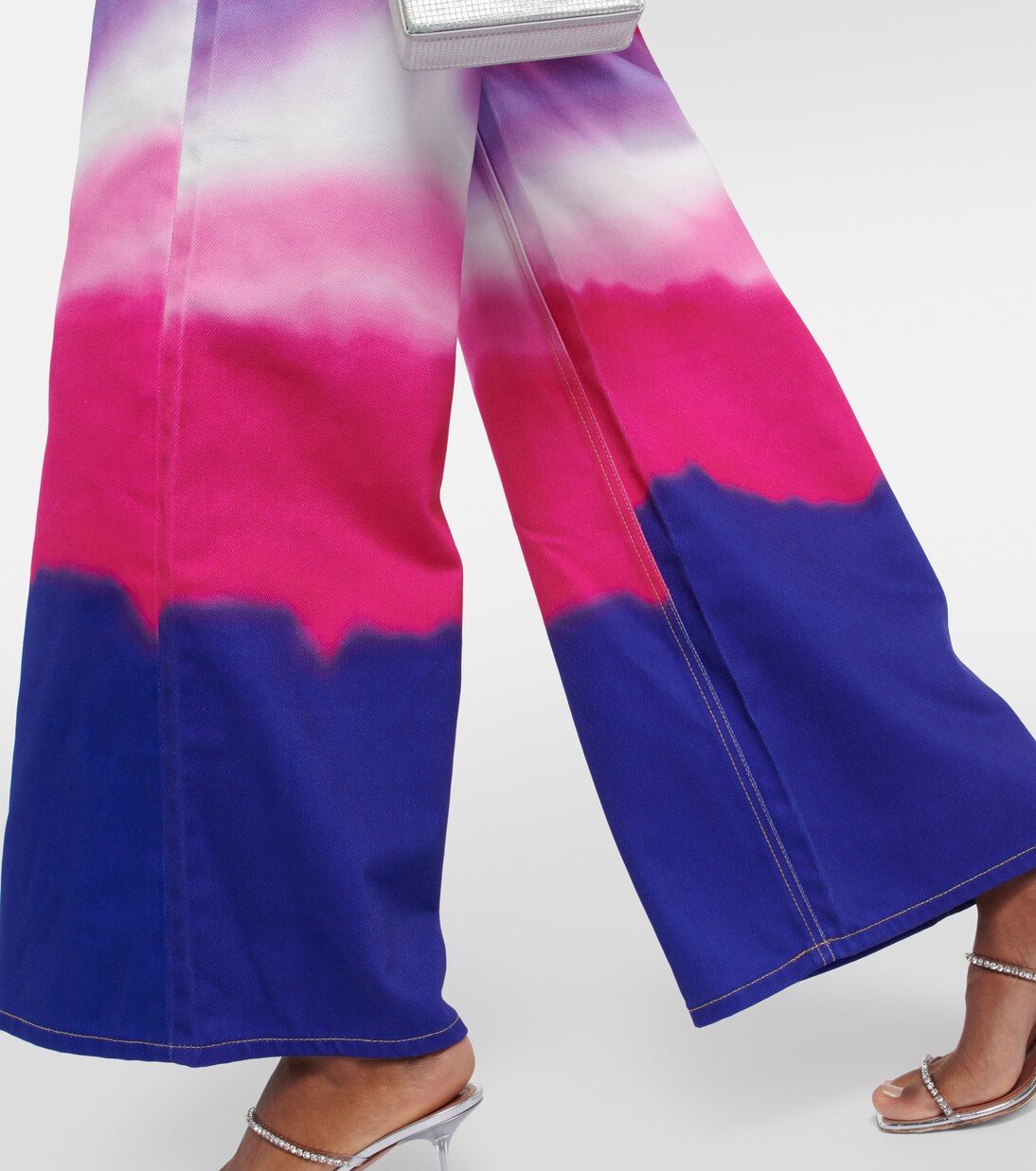 Verzierte Wide-Leg Jeans | Area