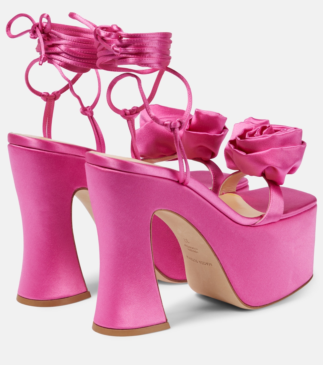 Appliqué satin platform sandals | Magda Butrym