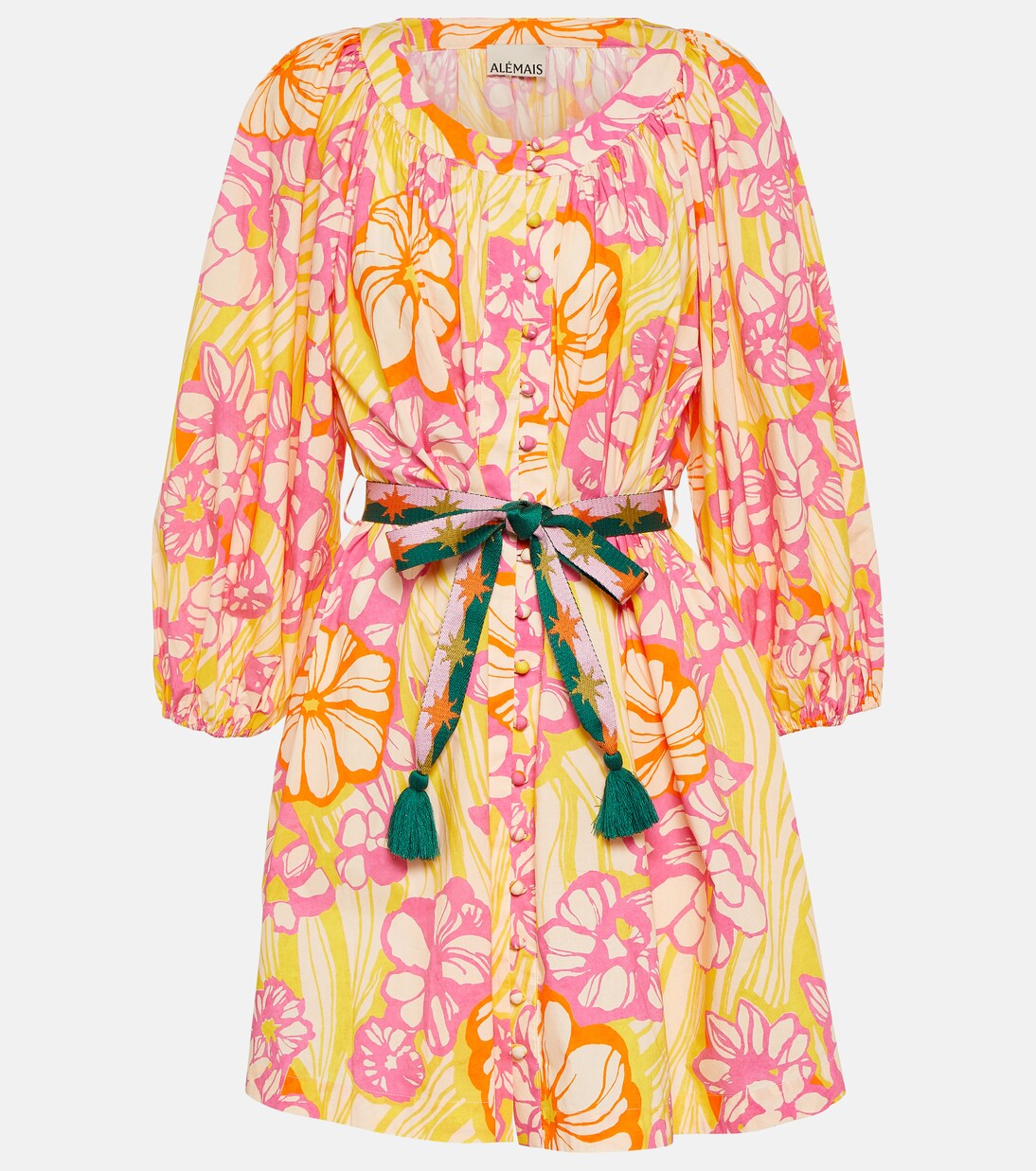 Robe en coton à fleurs | Alémais