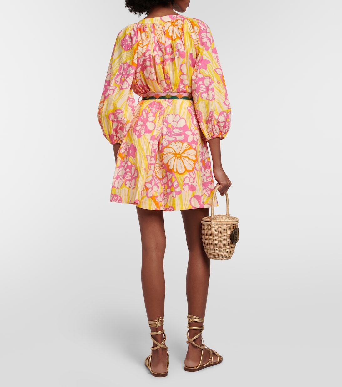 Robe en coton à fleurs | Alémais