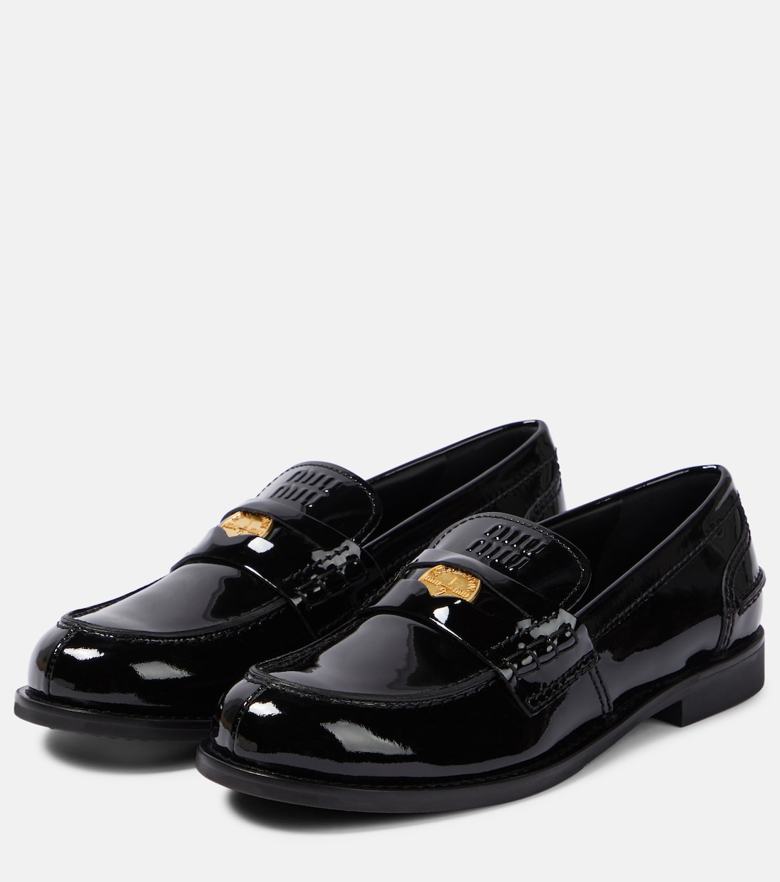 Loafers aus Lackleder | Miu Miu