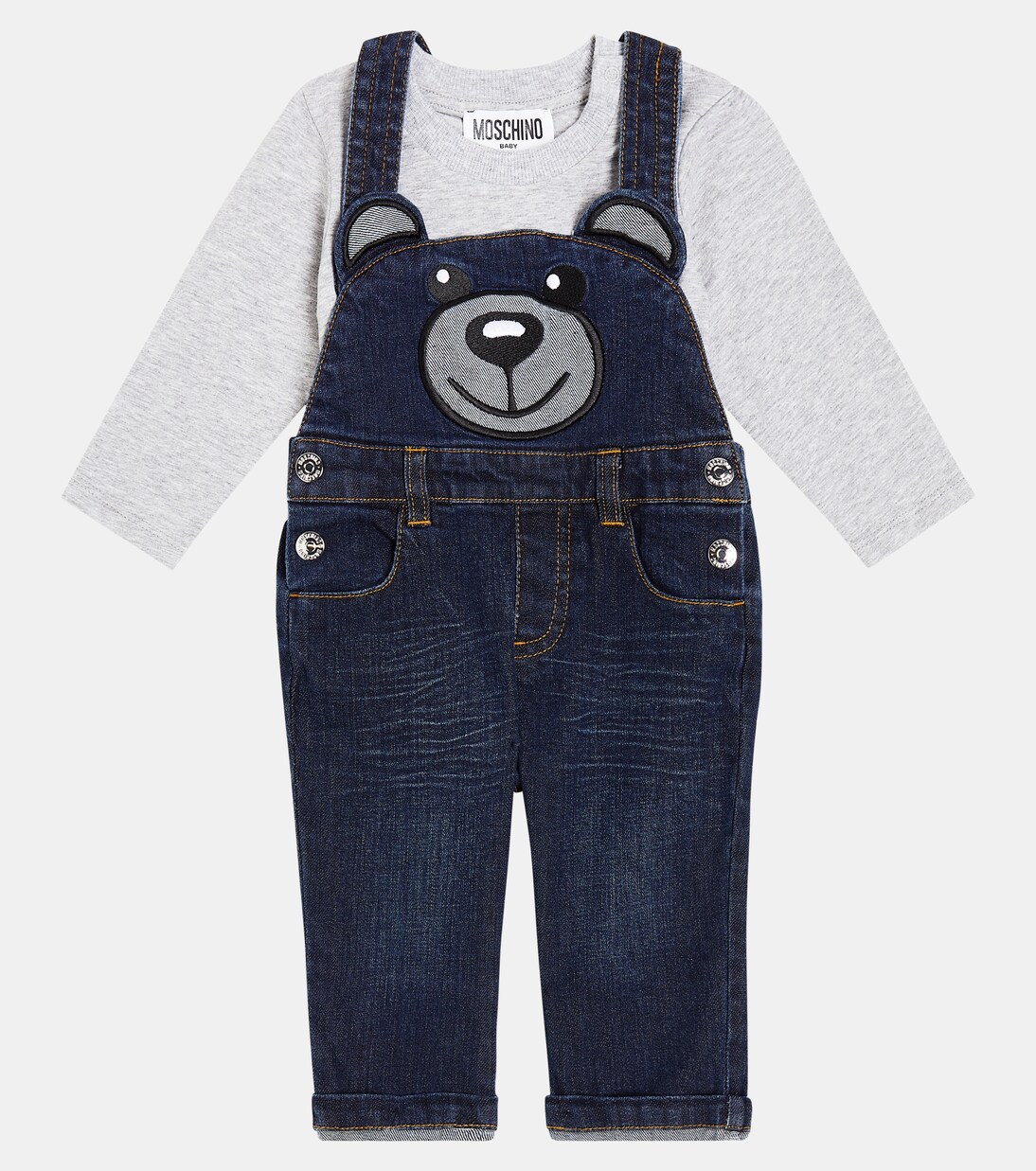 Bebé - set de camiseta y peto Teddy Bear | Moschino Kids
