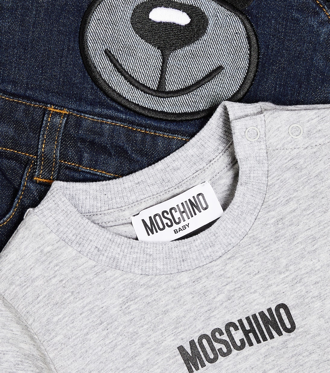 Bebé - set de camiseta y peto Teddy Bear | Moschino Kids