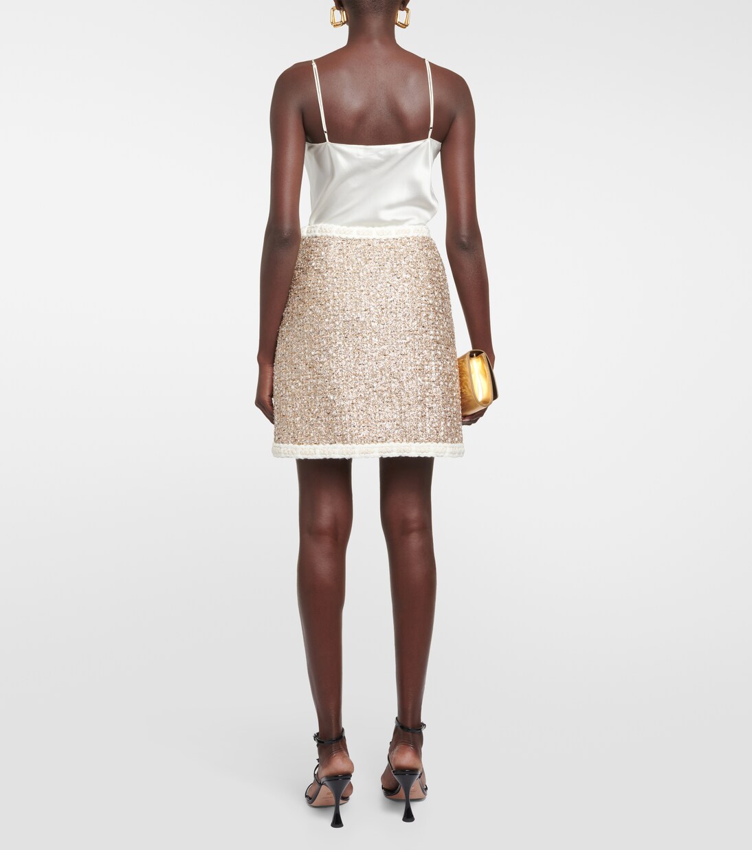 Minifalda de tweed Lurex® de tiro alto | Giambattista Valli