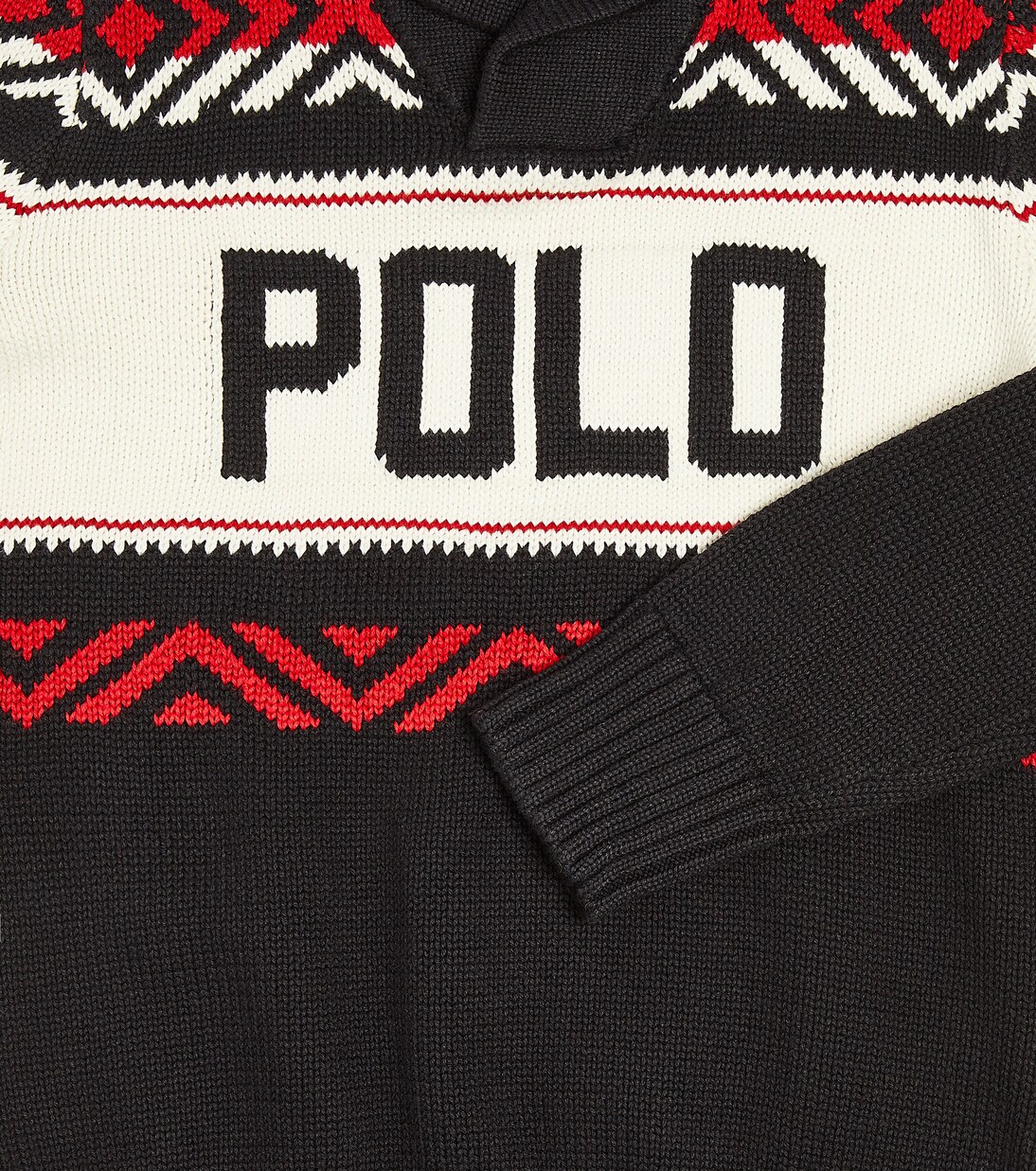 Logo intarsia cotton sweater | Polo Ralph Lauren Kids