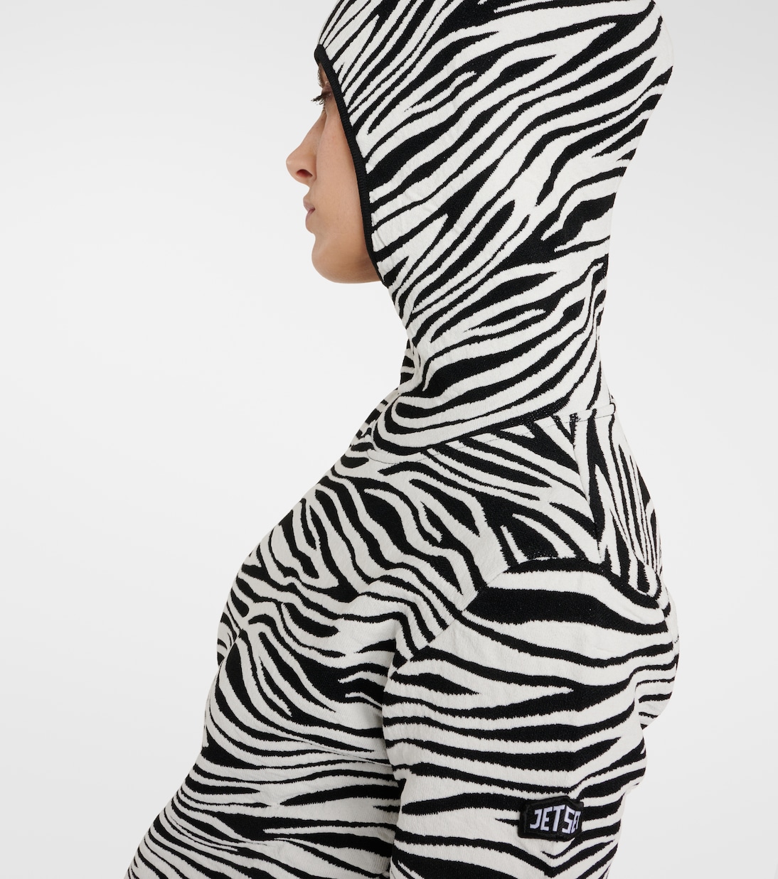 Felpa Zoey in jacquard con stampa | Jet Set