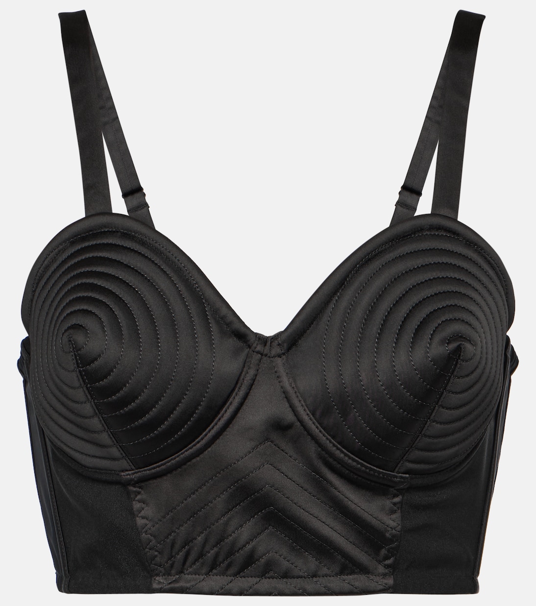 Tattoo Bralette Iconic aus Satin | Jean Paul Gaultier