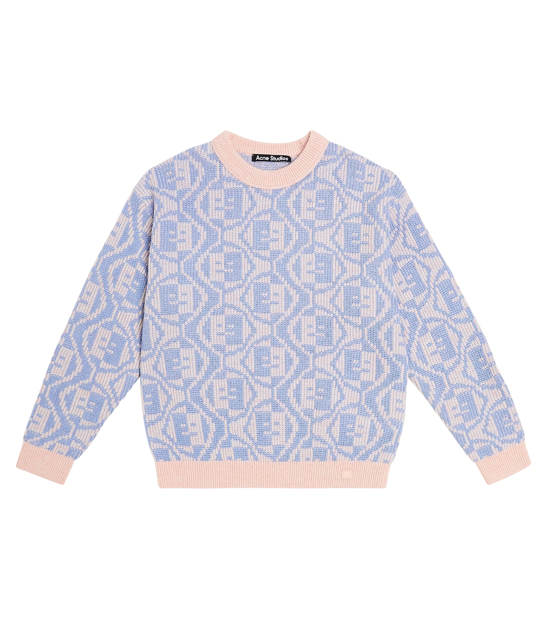 Face wool and cotton sweater  | Acne Studios Kids