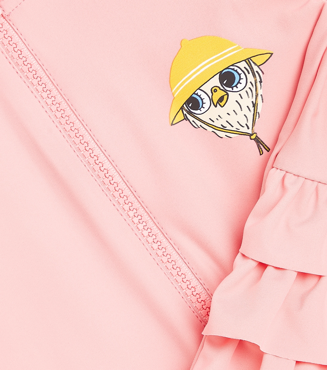 Baby Owl ruffled rashguard swimsuit | Mini Rodini