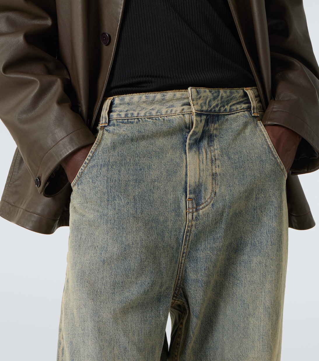 Gem low-rise wide-leg jeans | Entire Studios