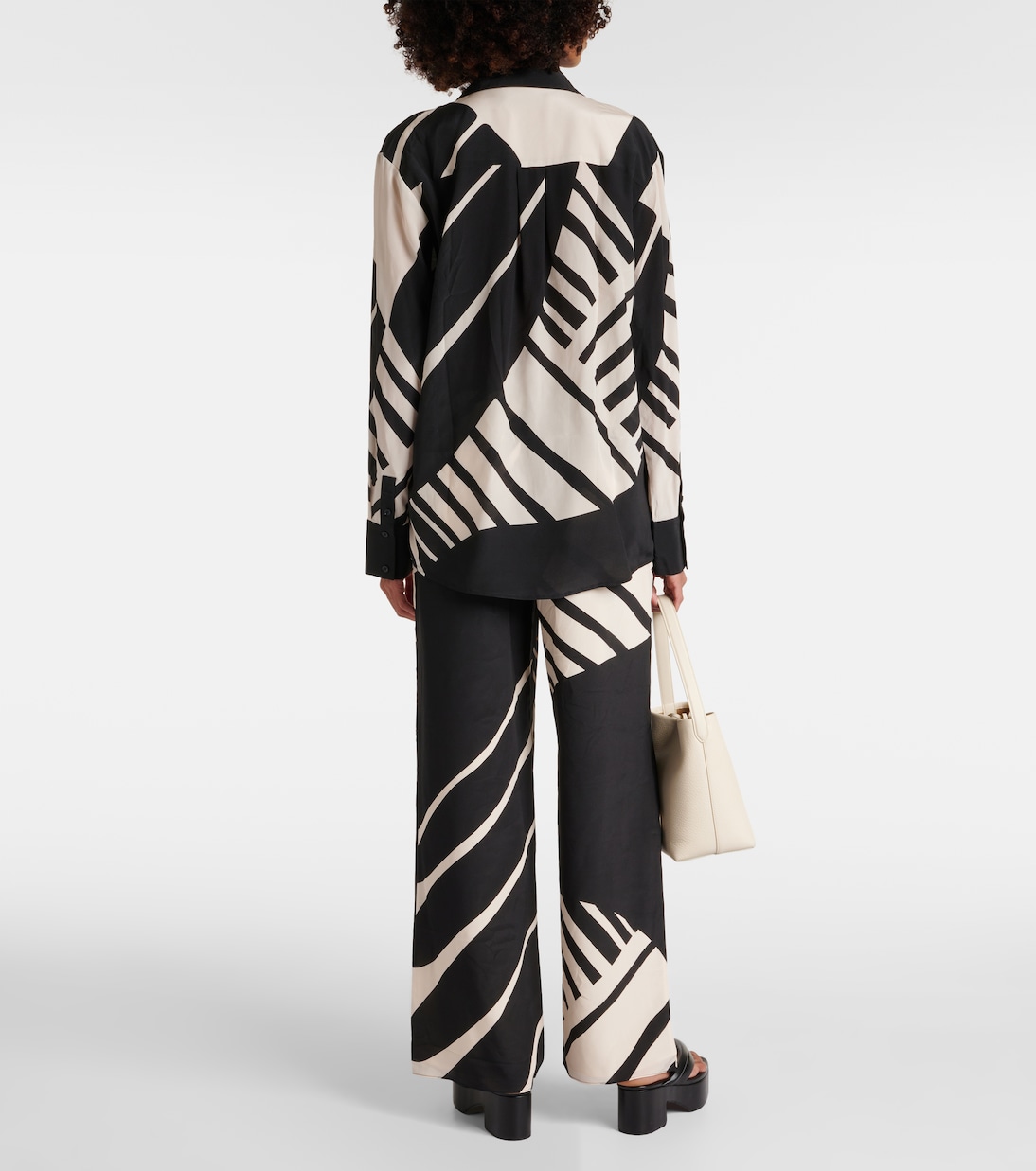 Bedrucktes Hemd aus Seide | SIR