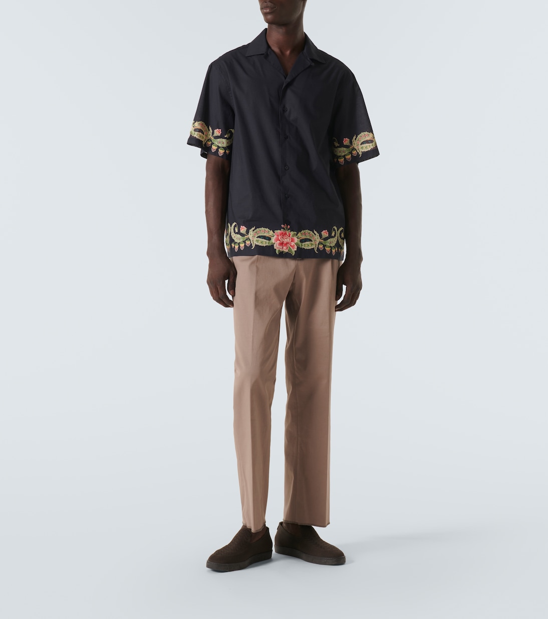 Floral cotton bowling shirt | Etro