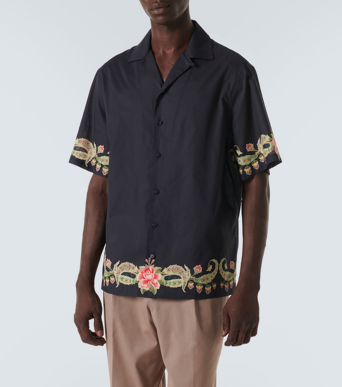 Floral cotton bowling shirt | Etro