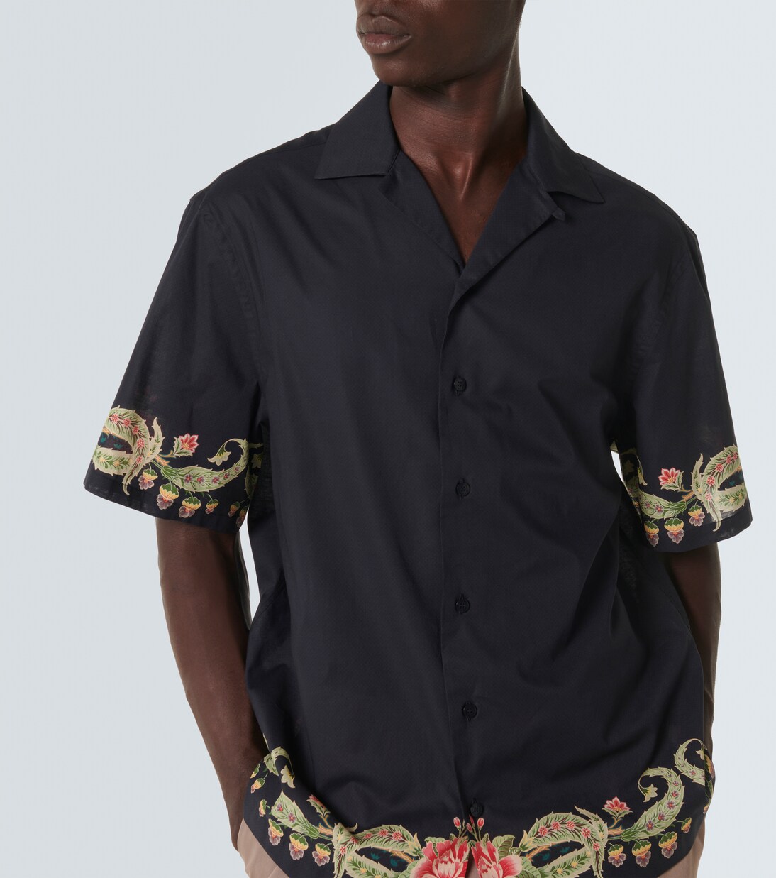 Floral cotton bowling shirt | Etro