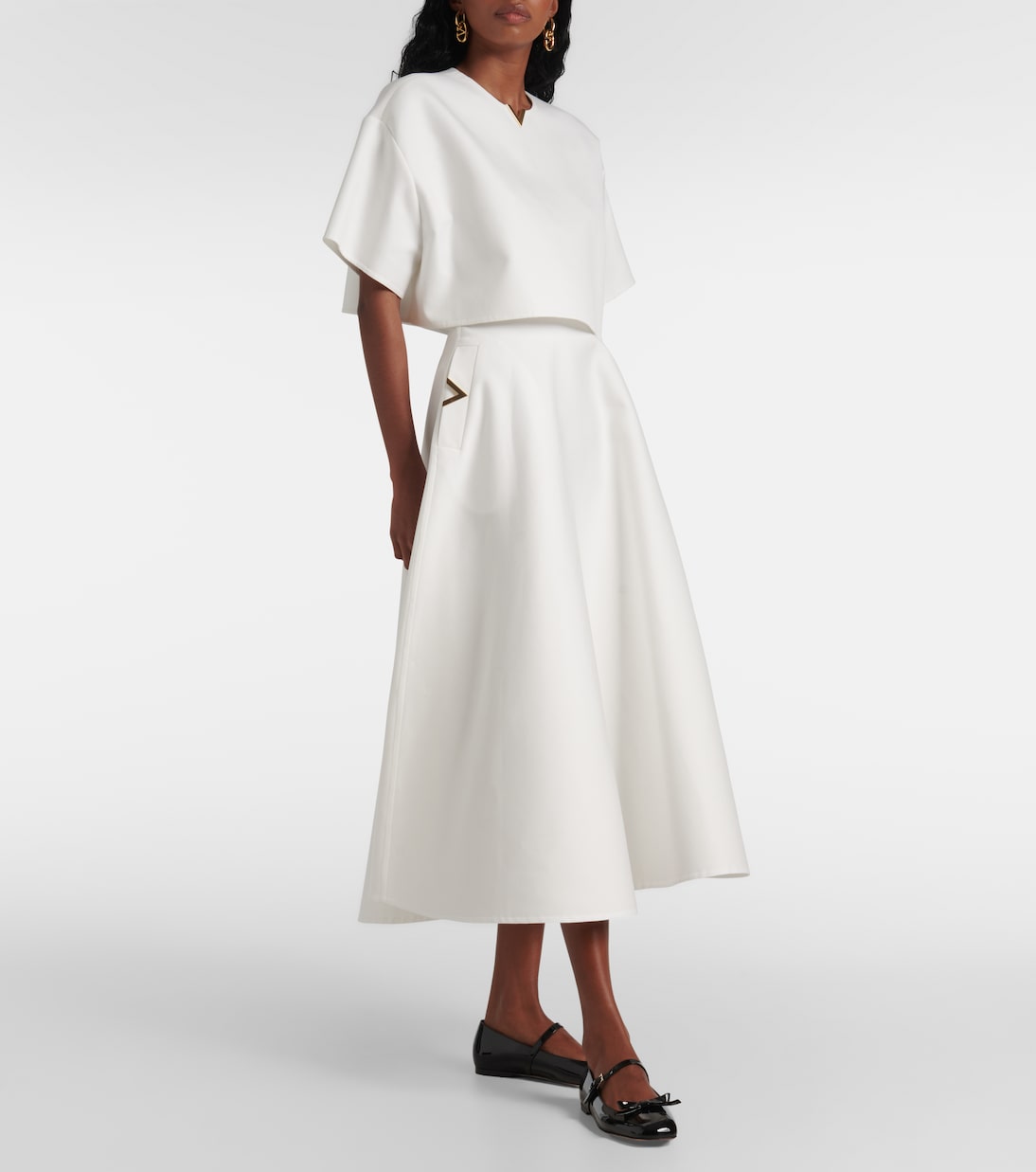 Romance Bow patent leather Mary Jane flats | Valentino Garavani