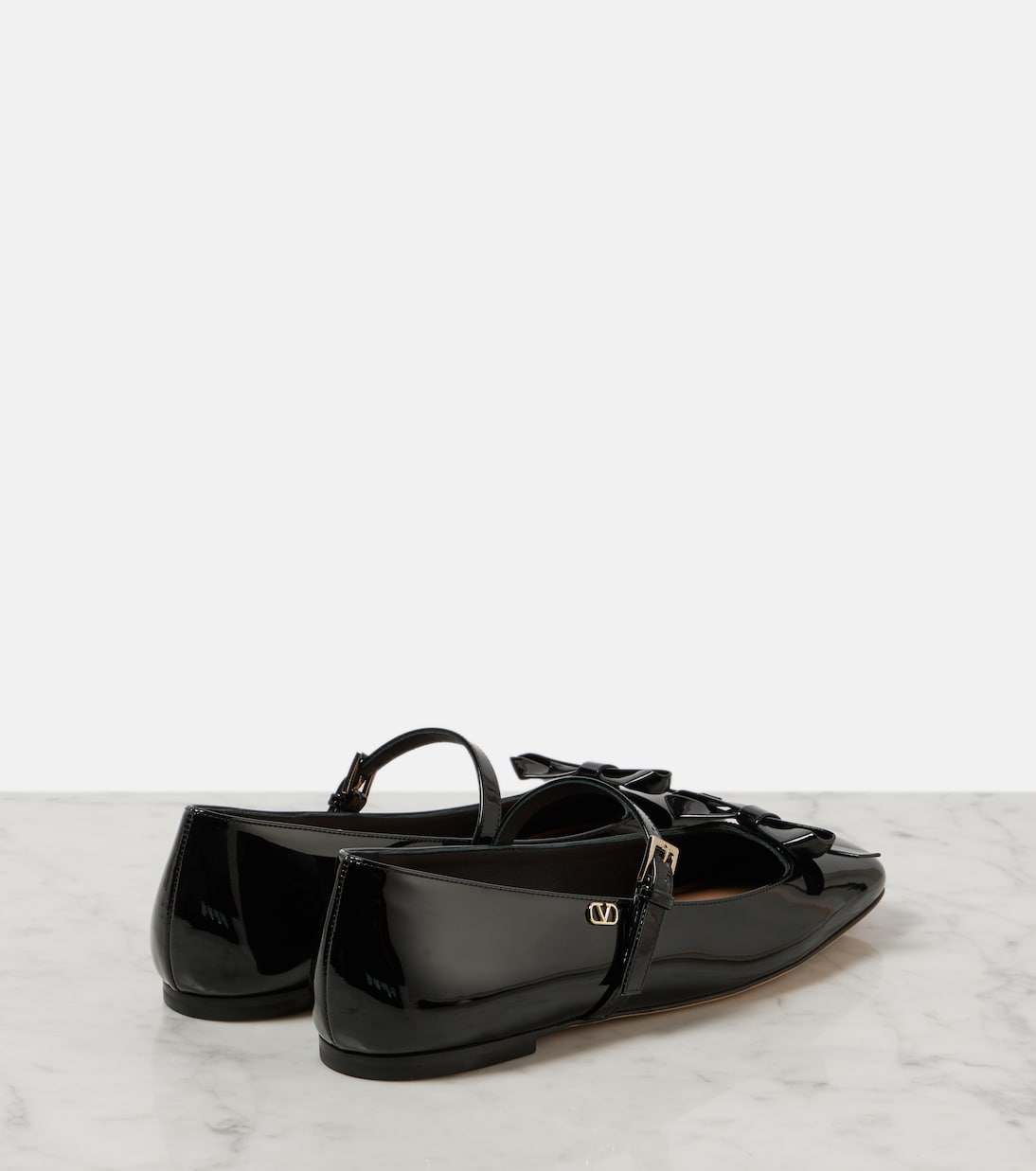 Romance Bow patent leather Mary Jane flats | Valentino Garavani