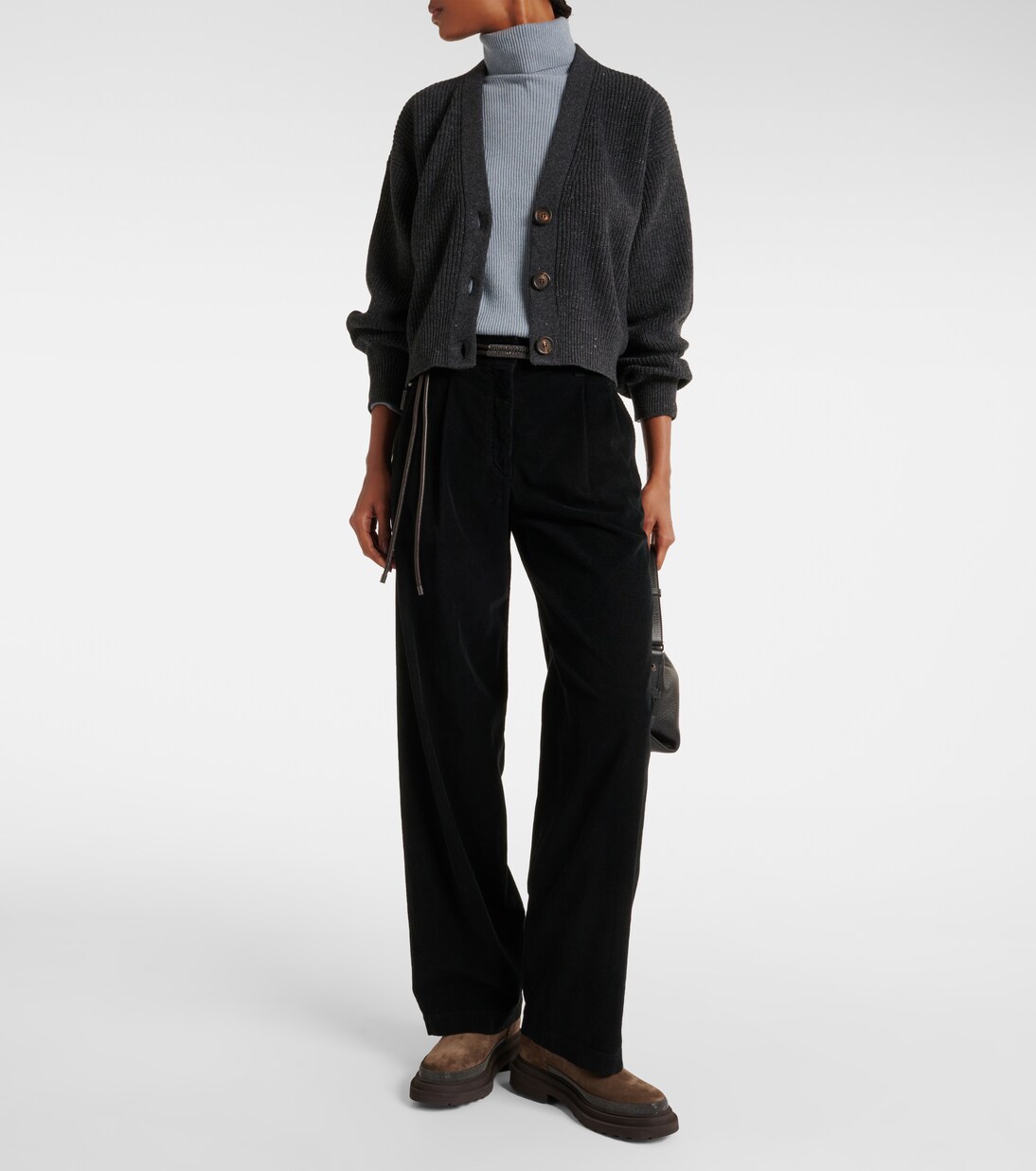 Gerade Hose aus Samt | Brunello Cucinelli