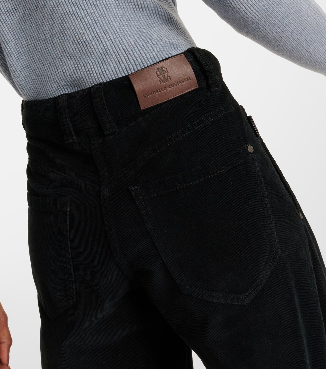 Gerade Hose aus Samt | Brunello Cucinelli