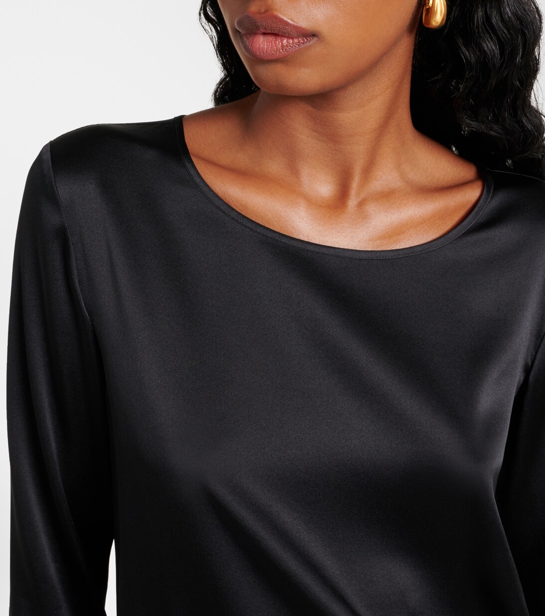 Moldava silk-blend satin top | Max Mara