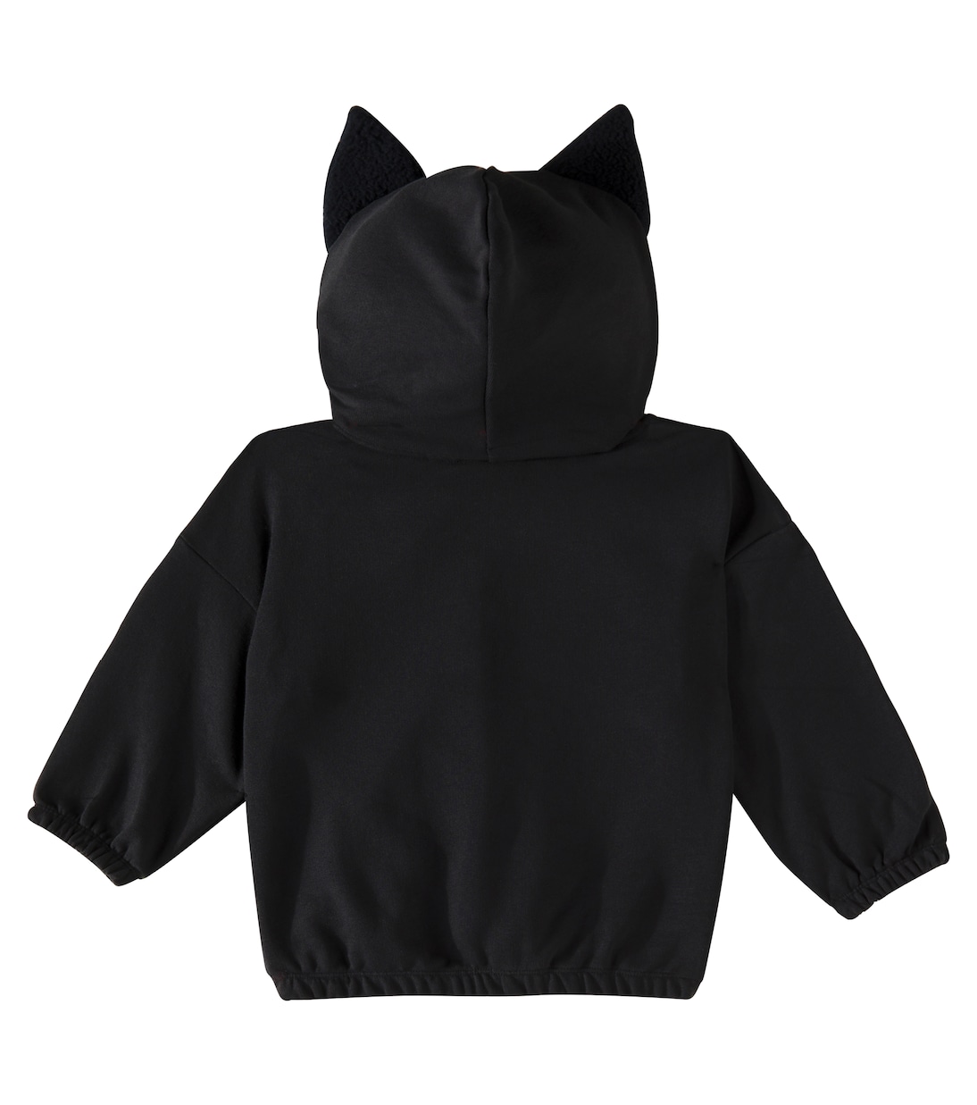 Cat Ears cotton jersey hoodie | Mini Rodini