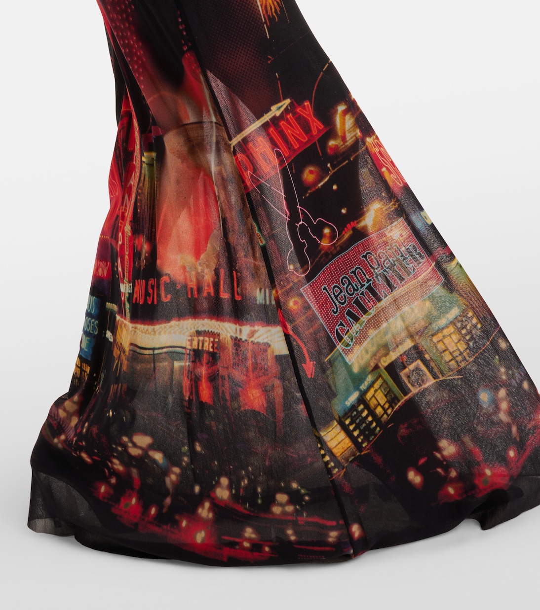 Abito sottoveste in mesh con stampa | Jean Paul Gaultier