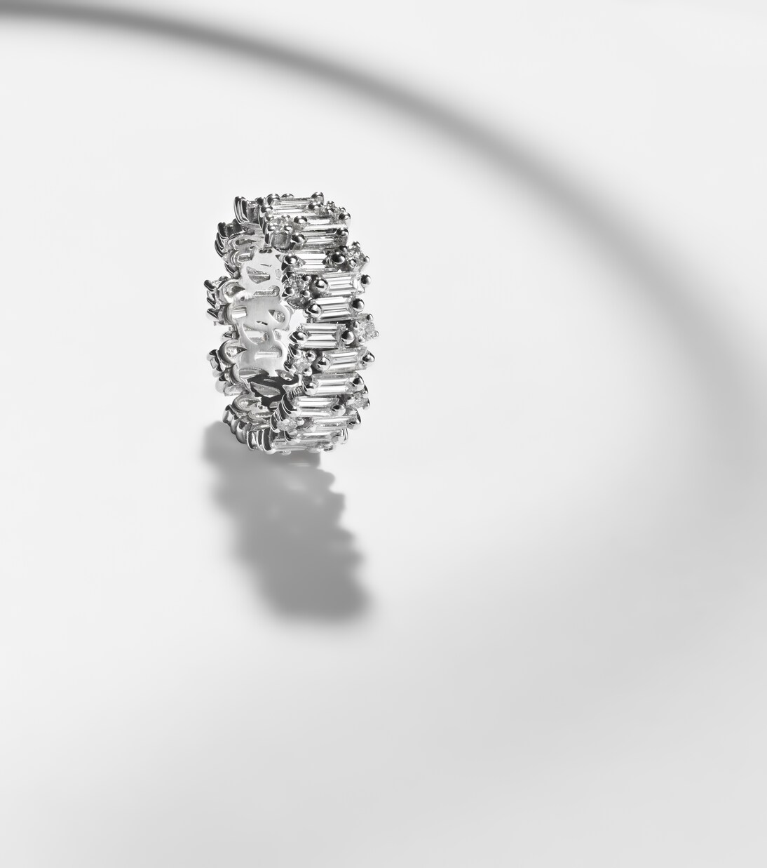 Ring Shimmer Audrey aus 18kt Weißgold mit Diamanten | Suzanne Kalan