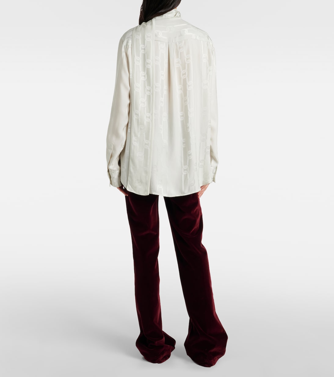 Schluppenbluse aus Satin | Tod's