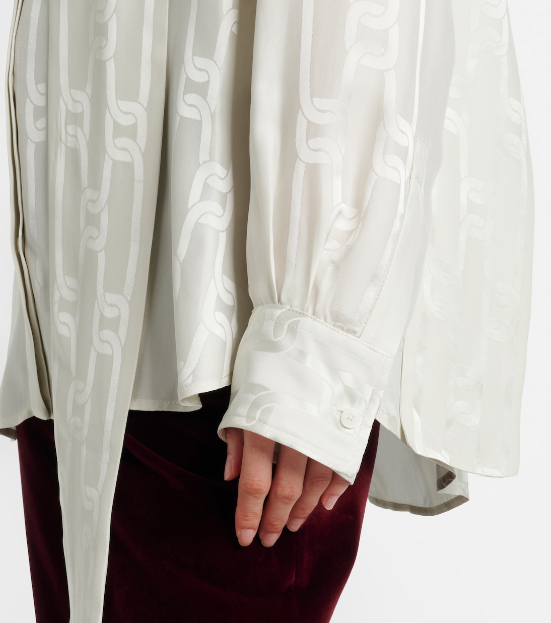 Schluppenbluse aus Satin | Tod's