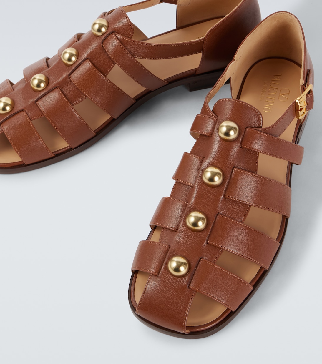 Studded leather fisherman sandals | Valentino Garavani