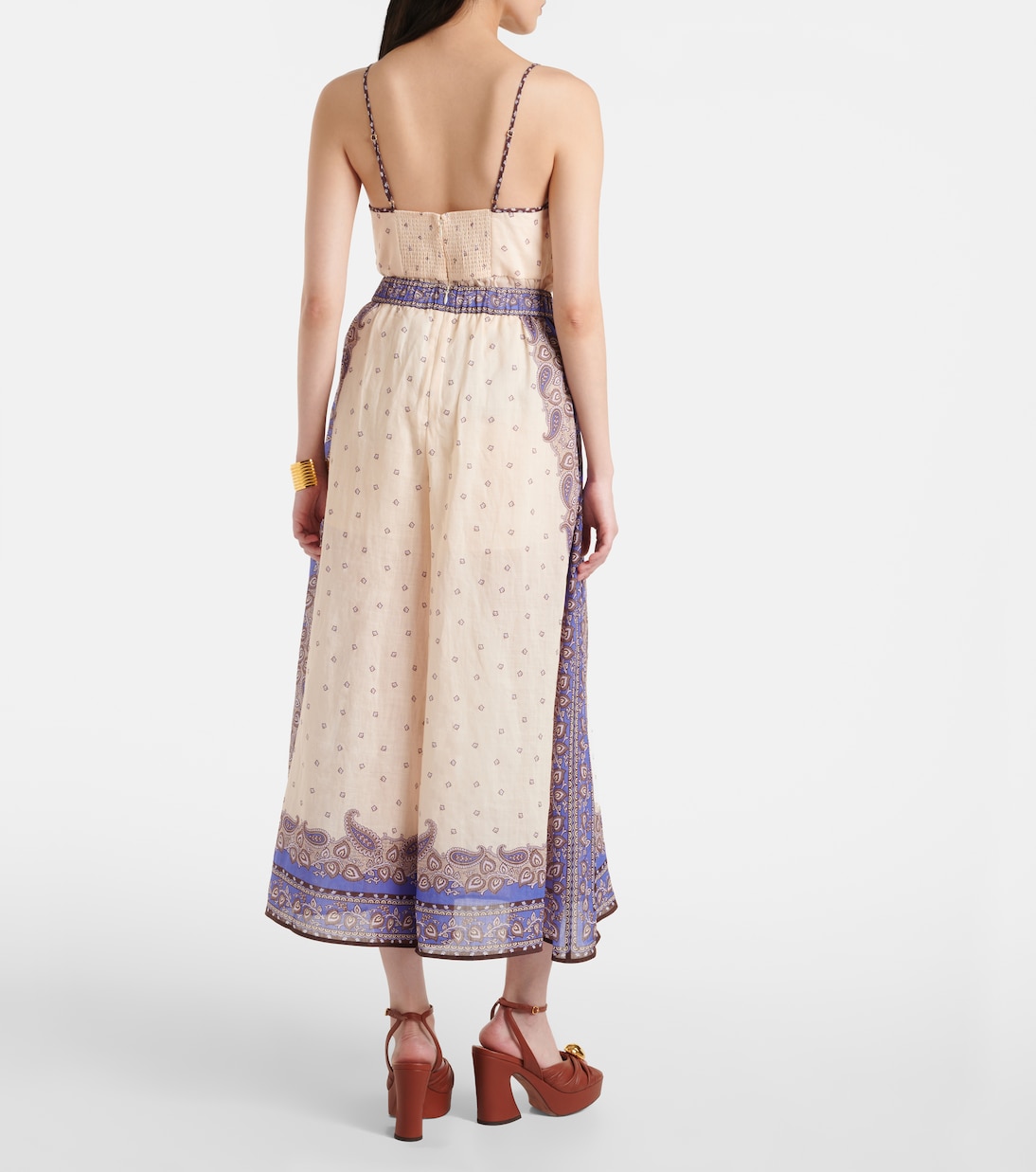 Maxine paisley ramie culottes | Zimmermann