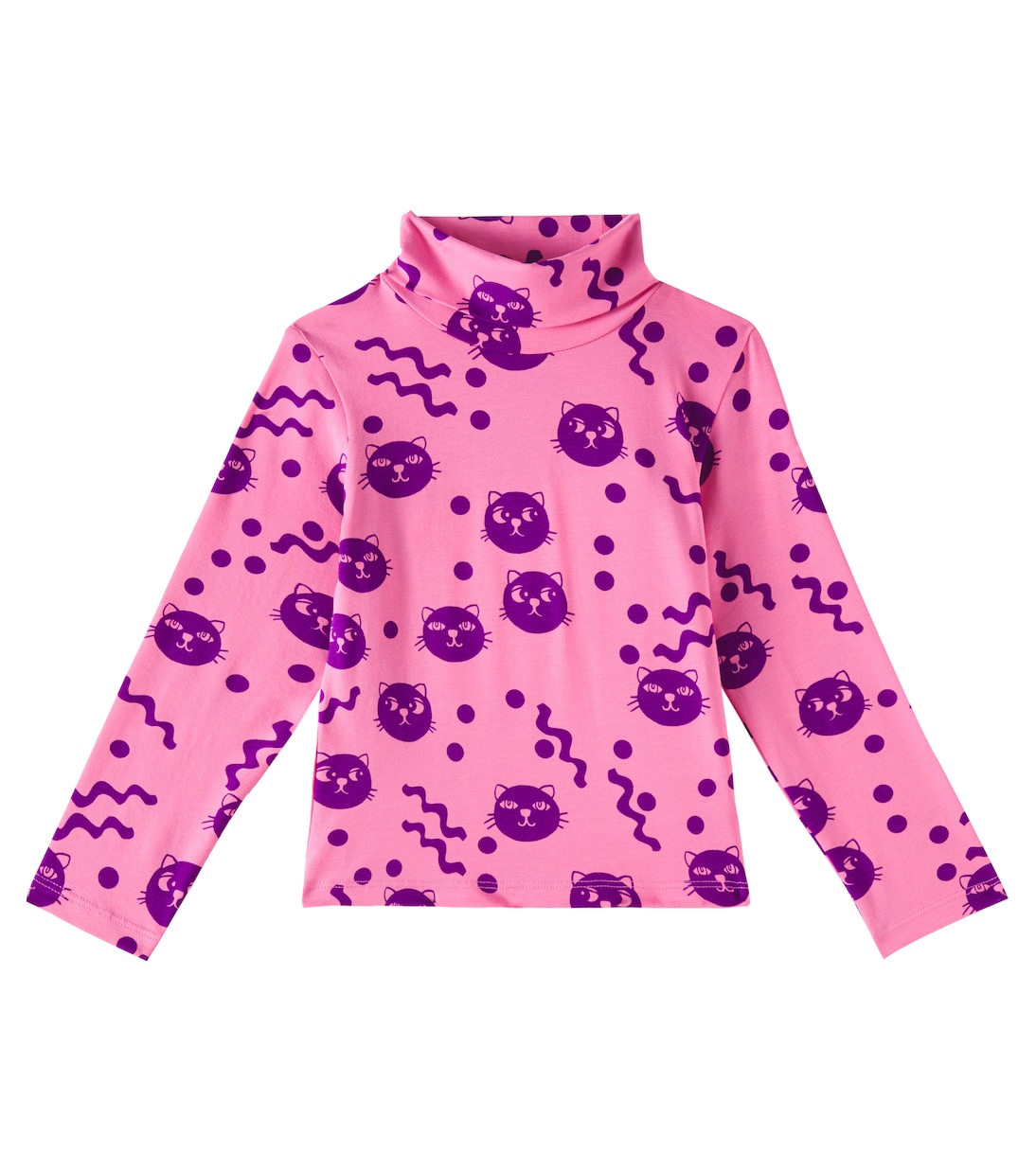 Top Squiggly Cats aus einem Baumwollgemisch | Mini Rodini