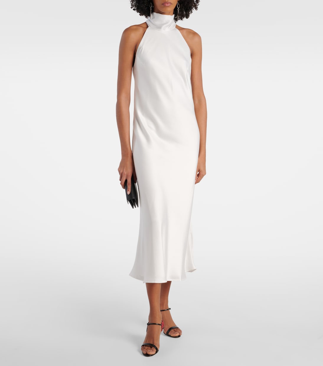 Bridal Midikleid Sienna aus Satin | Galvan