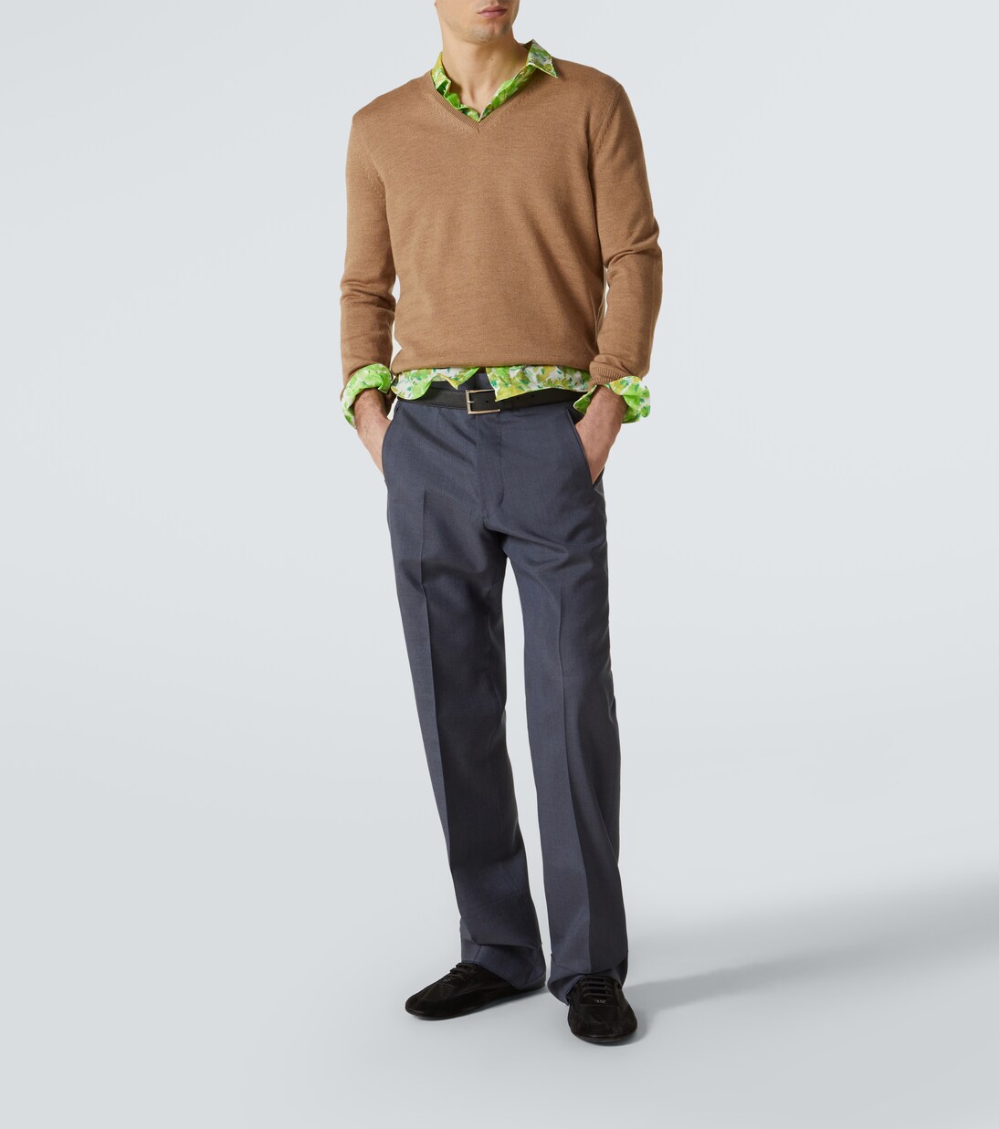 Collapse Re-Nylon and suede sneakers | Prada